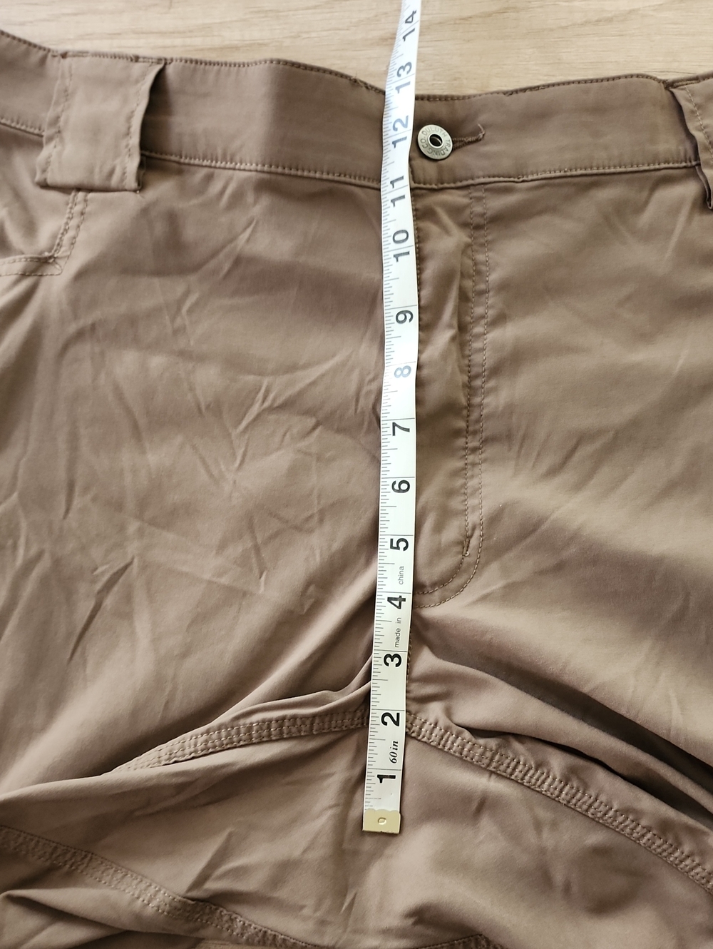 Duluth Trading Flex Dry On The Fly Cargo Hiking Shorts Tan Size 40 - Picture 5 of 6